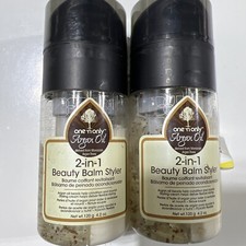 2 Pack ONE 'N ONLY ARGAN OIL 2-IN-1 BEAUTY BALM STYLER 2 BOTTLES 