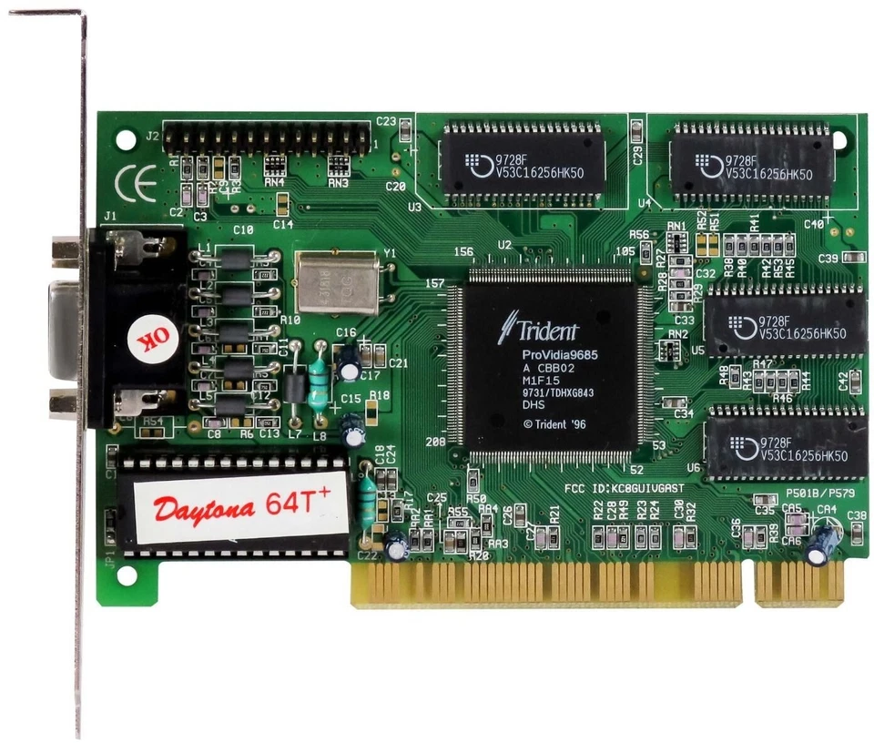 Graphic Card Daytona 64t + Trident PROVIDIA9685 2MB PCI 64-BIT - Image 2 of 2