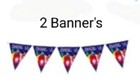 AMONG US 20 Guests Birthday Party Supplies Plates Napkins Banners Table Treat..  — photo 10