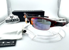 OAKLEY FLAK JACKET 1.0 CRYSTAL RED LIGHT POSITIVE RED IRIDIUM SUNGLASSES RARE