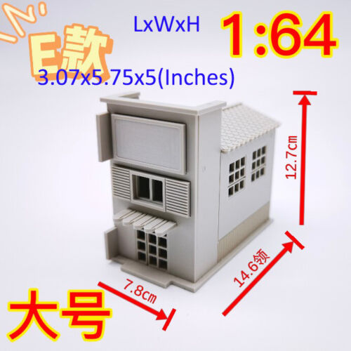 1/64 1/87 1/150 S HO Scale Buildings Style Train Railway Modern Model House DEF - Picture 14 of 21