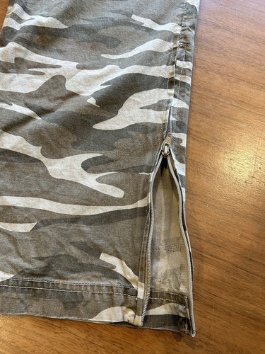Cabela's Pants Mesh 34x32 Brown Olive Camo Outdoors Pockets Cargo Zipper - Picture 3 of 9