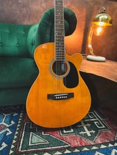 New Aria Afn-15ce (or) Electro-acoustic Guitar In Orange