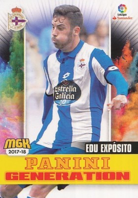 189 EDU EXPOSITO ESPANA RC.DEPORTIVO GENERATION KARTE CARD MGK 2018 PANINI