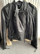 Black Leather Jacket Size 10 Therapy