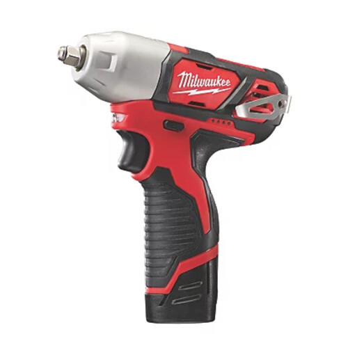 Milwaukee M12BIW38-202C 12V 3/8" Impact Wrench Kit 2 x2.0Ah Batts, Charger, Case - Picture 2 of 3