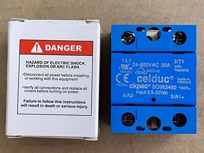 1pc Celduc solid state relay SO963460 35A DC control AC