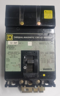 Square D 50 Amp dreipolig 3 Phasen 50A Serie 2 i-Line Schutzschalter SFA3050 MCCB