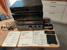 Sansui HiFi Stereo System CD, Cassette, Vintage With Manual Working