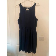 M/L Navy chiffon dress