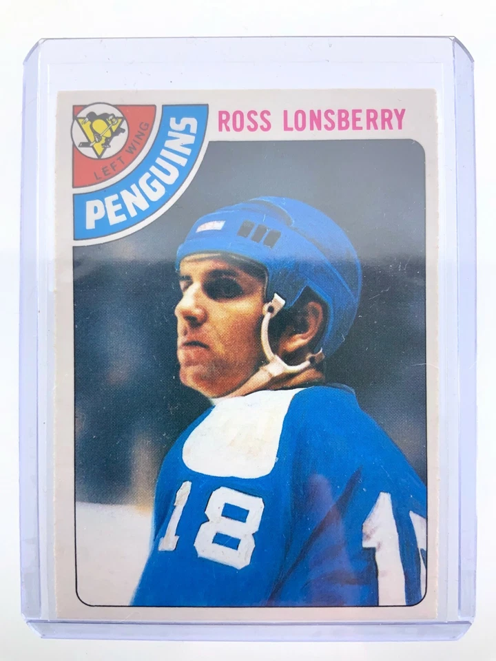 1978-79 Ross Lonsberry 186 OPC Pittsburgh Penguins O-Pee-Chee Hockey Card 0175M - Image 4 of 4