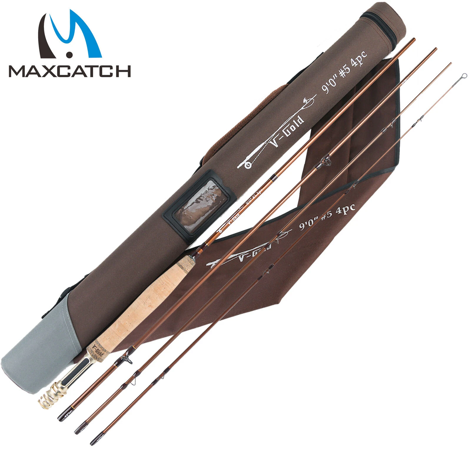 Maxcatch Gold Fly Fishing Rod - 4/5/6/8WT 9FT Fast Action Graphite IM12 W/ Tube
Opens in a new windo
