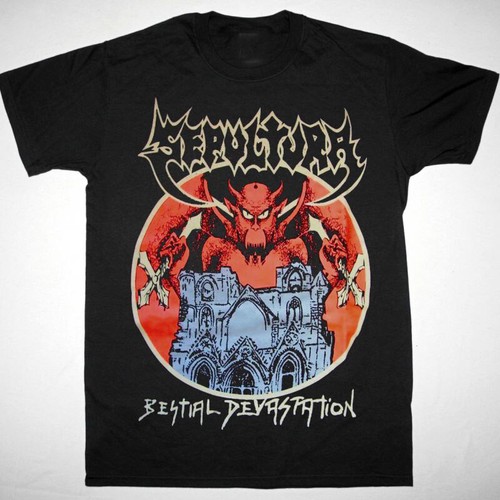 SEPULTURA BESTIAL DEVASTATION Kurzarmshirt schwarz alle Größen - Bild 1 von 3
