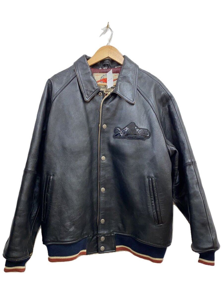 AVIREX Stadium Jacket 80-90s VARSITY L LEATHER Black Used | eBay AVIREX Stadium Jacket 80-90s VARSITY L LEATHER Black Used | eBay