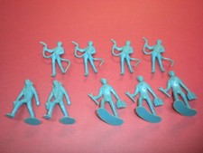 9 AIR FORCE PILOTS GROUND CREW playset figures MARX TIM-MEE MPC 1950's LOT