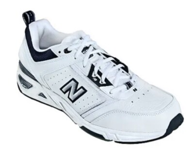 New Balance Shoes Men White Leather Athletic Shoes MX855 WN Sz 14 D Sneakers