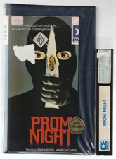 RARE BETA Video Tape PROM NIGHT Clamshell Ex-Rental Betamax Embassy Cut Cover