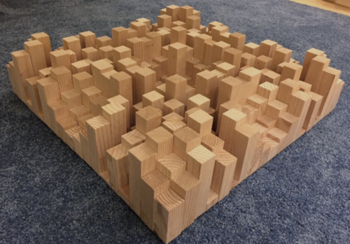 DIY Acoustic Wood N19 QRD Skyline Sound Diffuser Treatment Panel Studio 19 x 19 - Picture 11 of 12