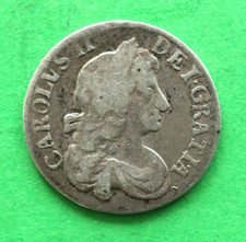 1681 Charles II Silver 3d Threepence Good detail of this silver coin SNo64086