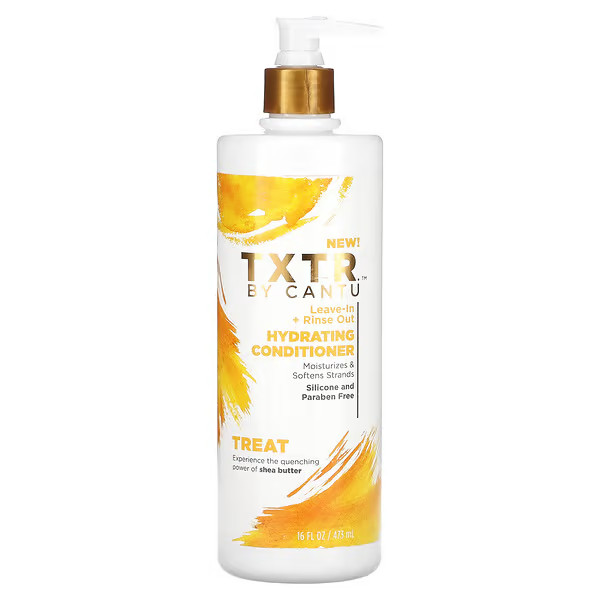 Cantu Txtr Hidratante Acondicionador Tratamiento Leave-In + Enjuague Fuera 455ml