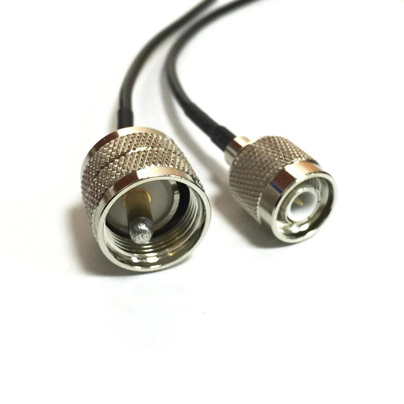 UHF male PL259 to TNC male plug pigtail cable RG174 20cm 8" for wireless router - Image 3 of 4