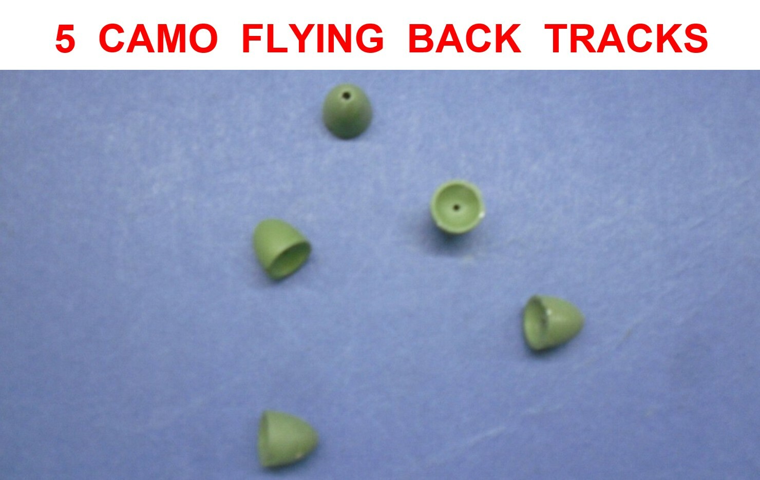 5 CAMO FLYING BACK TRACKS IN LINE BACKLEADS SEA COARSE CARP FISHING LINE LEADS