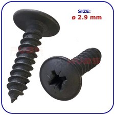 Self Tapping Screws Flange Head Tappers Wood 2.9mm, 3.5mm, 4.2mm, 4.8mm Black