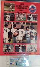 1973 Mets/Reds Championship Series 12 Inning Game 4 Rose HR Program&Ticket Stub