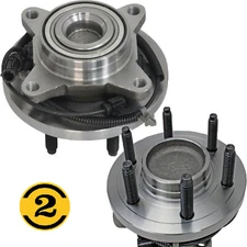 2WD Front Wheel Hub Bearing Assy Pair For 2009-2010 Ford F-150 6 Lug W/ ABS v4