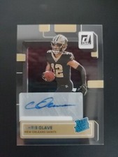 Chris Olave 2022 Donruss Clearly Rated Rookie Autograph No. 59 Nrmt RC Au Saints