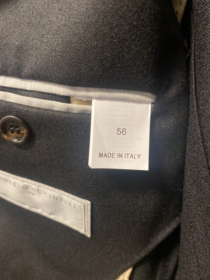 ABRIGO DEPORTIVO BRUNELLO CUCINELLI PARA HOMBRE 44R $2595 Foto 3 de 4