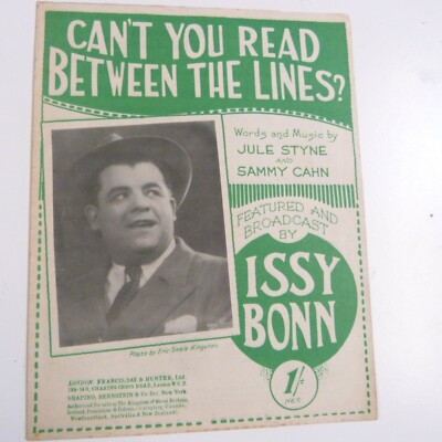Liederblatt CAN'T YOU READ BETWEEN THE LINES, Issy Bonn, #15.07.2020-b