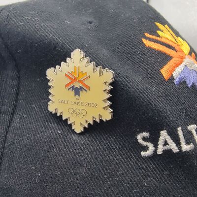Olympic Hat 2002 Salt Lake City & 8 Olympic Pins Awesome Treasure from that era 2002 Olympic Pin ~ SLC Winter Games ~ Salt Lake City - Etsy main image 4