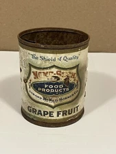 Antique None Such Brand Grapefruit Can Empty - Rusted