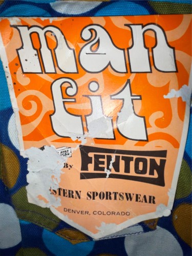 VTG 70s WOMENS GIRLS 25 FENTON WESTERN BELL BOTTOM LOUD PRINT DISCO JEANS PANTS - Picture 9 of 10