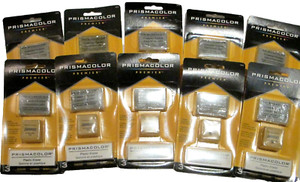 Prismacolor 3 eraser pack x 10 (30 erasers) for graphite & colored pencils