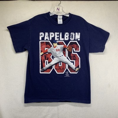 T-shirt Boston Red Sox Jon Papelbon - Blanc, Taille L - Neuf Avec étiquettes