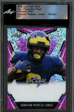 2020 Leaf Flash Draft Prismatic Pink Pre-Production Donovan Peoples-Jones 1/1