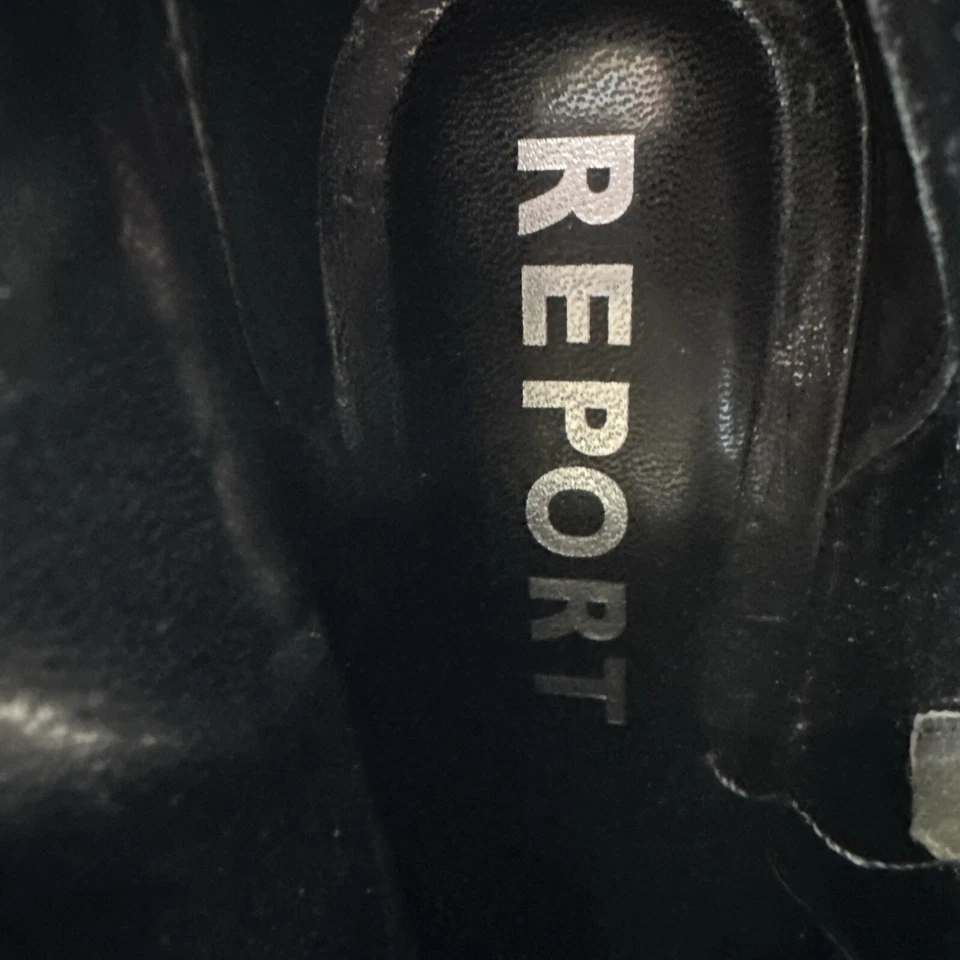 Report Electra Negro Hebilla Botines Tacones Motociclista Gótico Emo Talla 9.5 Foto 4 de 4