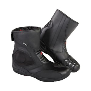 black ankle motorcycle boots