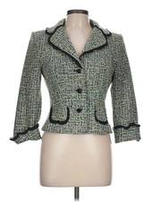 Kay Unger Women Green Blazer 10