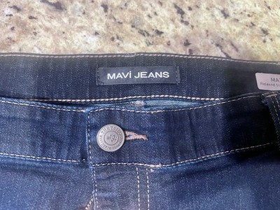 Mavi Jeans Mens 44X34 Matt Relaxed Straight Leg Blue Denim Casual Medium Wash