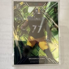 Wild Card 2023 Wildchrome Broderick Jones Steelers Rookie Parallel 1/6