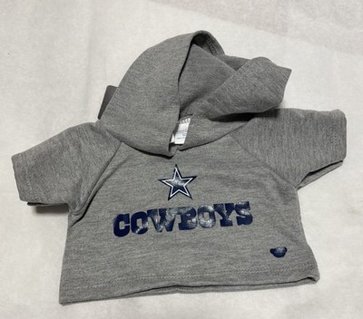 Build a Bear NFL Dallas Cowboys Football Gray Hoodie Shirt Top Teddy Clothes Tag