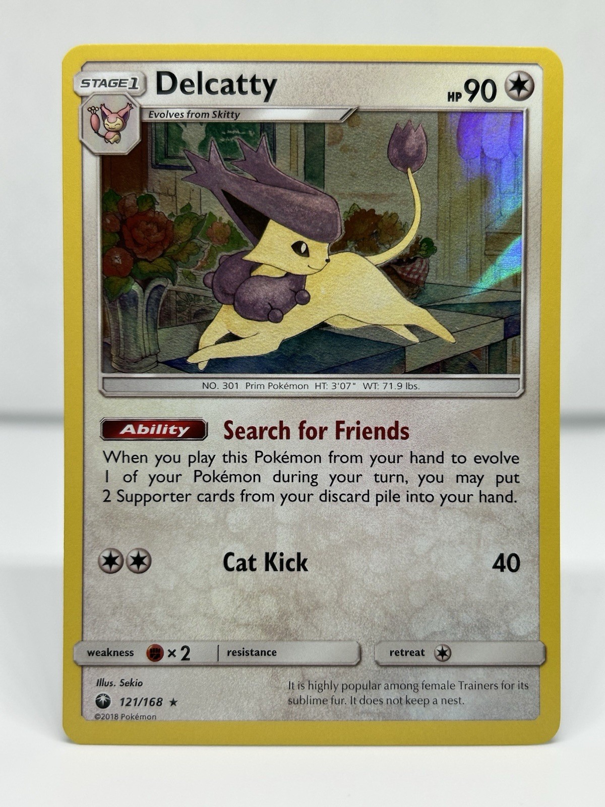 DELCATTY 121/168 HOLO - SUN & MOON CELESTIAL STORM 2018 - POKEMON