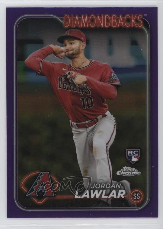 2024 Topps Chrome Purple Refractor /250 Jordan Lawlar #229 1if6