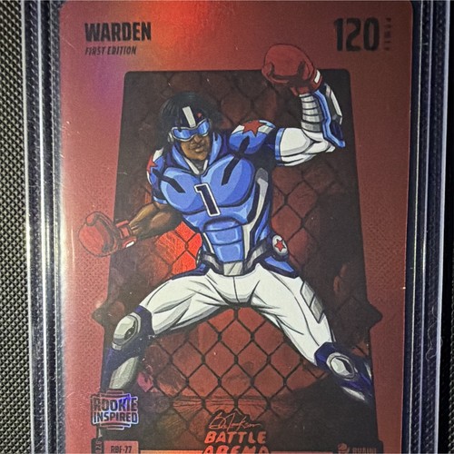 2025 Bo Jackson Battle Arena Warden Cam Ward RBF-77 Red Battlefoil Rookie