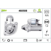 Anlasser Starter 12 V 1,2 Kw 12 ZäHne Valeo FüR U.A. Volvo V40