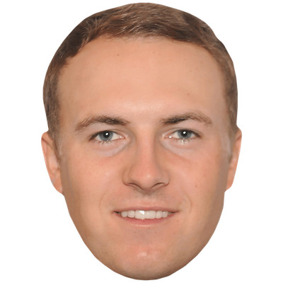 Jordan Spieth (Smile) Celebrity Mask, Flat Card Face, Fancy Dress Mask