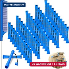 WILLBOND 60 Pcs Perm Rods for Short Long Hair Plastic Cold Wave Perming Curlers